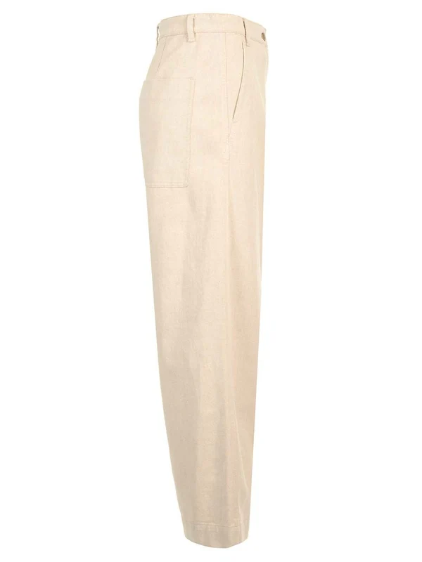 S Max Mara Sorriso Beige Trousers - Image 3