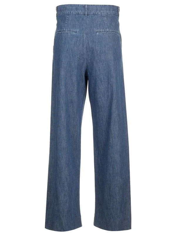 S Max Mara Blue Denim Pants - Image 2