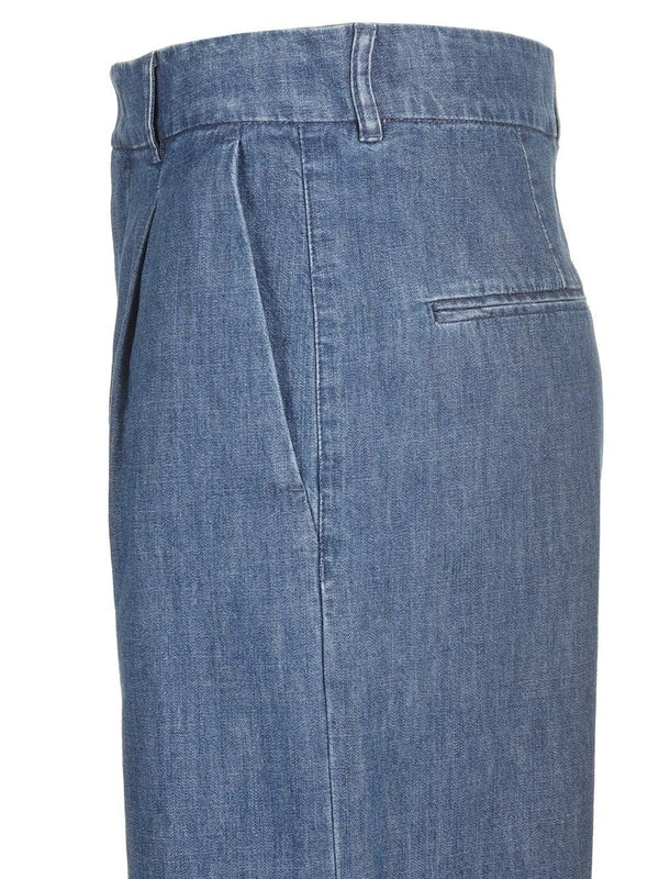 S Max Mara Blue Denim Pants - Image 5