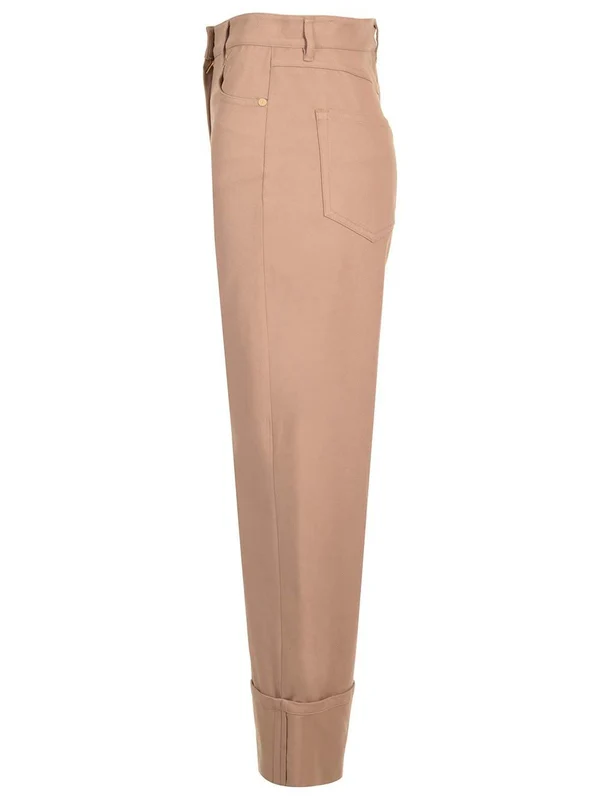 S Max Mara Beige Trousers - Image 3