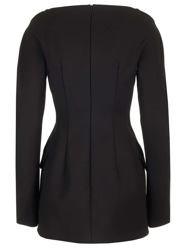 Sportmax Black Mini Dress - Image 2
