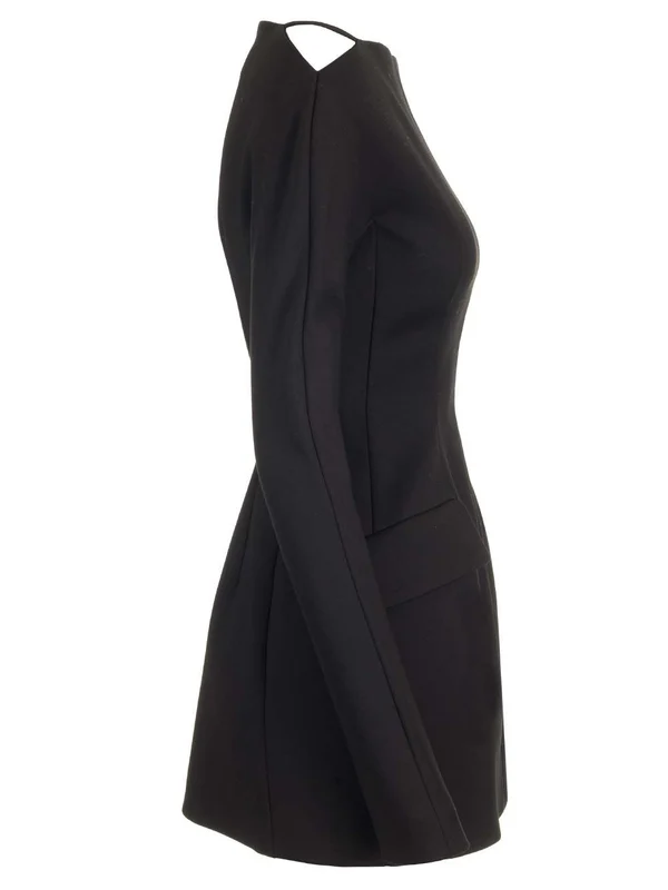 Sportmax Black Mini Dress - Image 3
