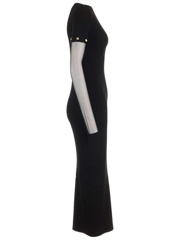 Sportmax Black Long Dress - Image 3