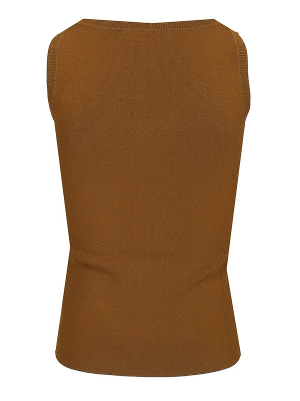 Max Mara Brown Green Sleeveless - Image 2