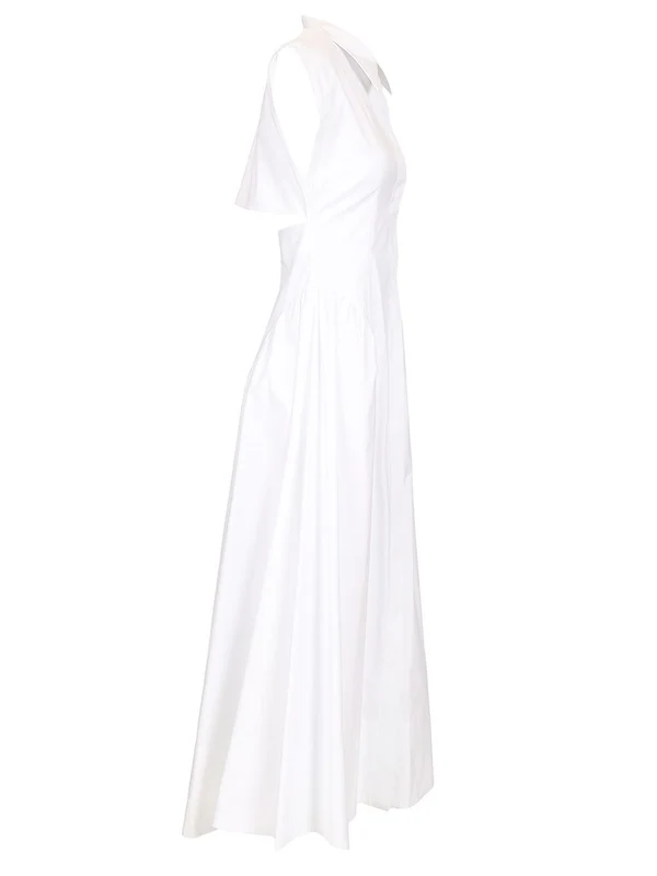 Sportmax White Long Dress - Image 3