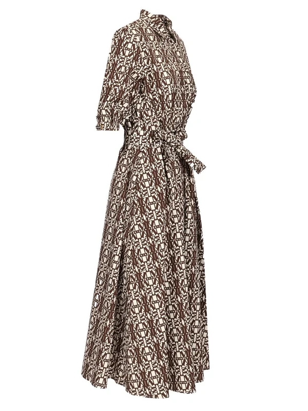 Max Mara Brown Long Dress - Image 3