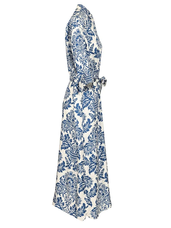 S Max Mara Blue Midi Dress - Image 3