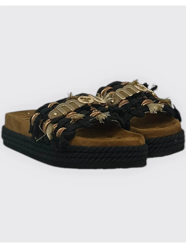 Mou Black Sandals - Image 3