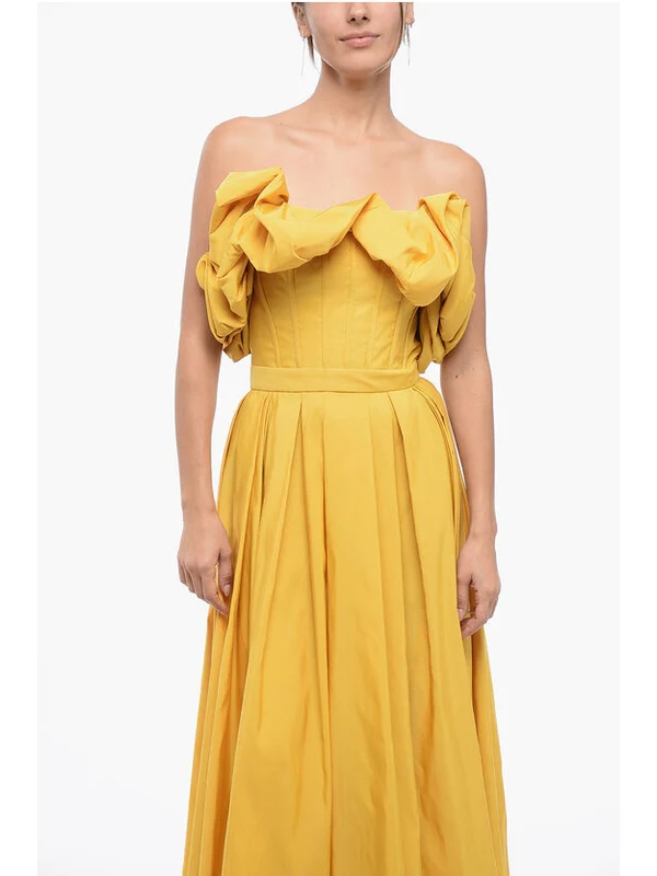 Alexander Mcqueen Yellow Long Dress - Image 4