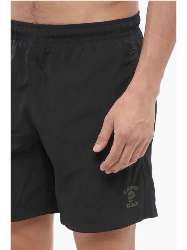 Alexander Mcqueen Black Swim Shorts - Image 3