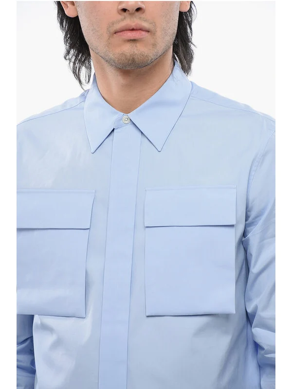 Alexander Mcqueen Skyblue Shirts - Image 3