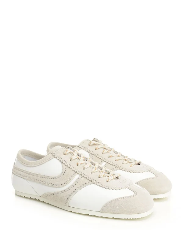 Dries Van Noten White Low Top Sneakers - Image 2