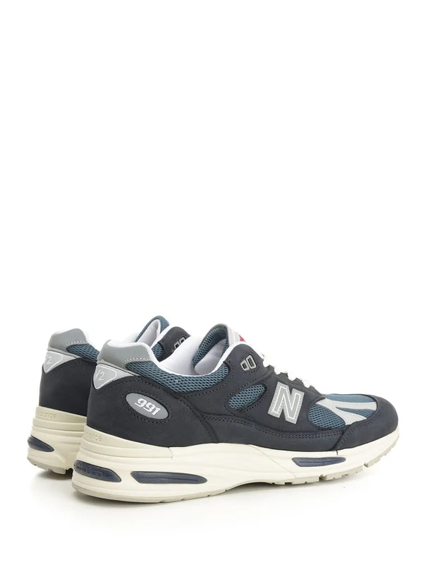 New Balance 991V2 Navy Low Top Sneakers - Image 3