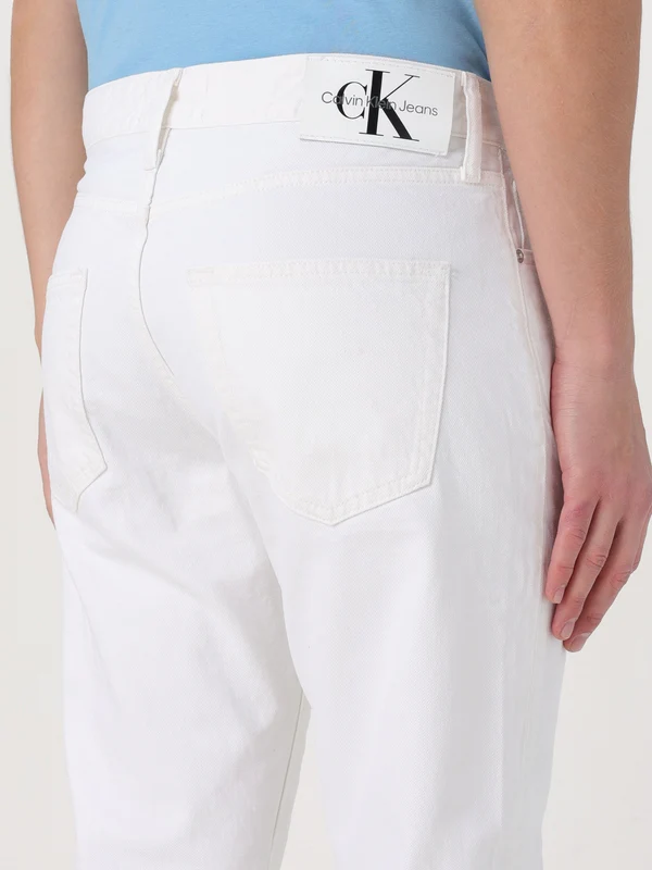 Calvin Klein White Denim Pants - Image 3