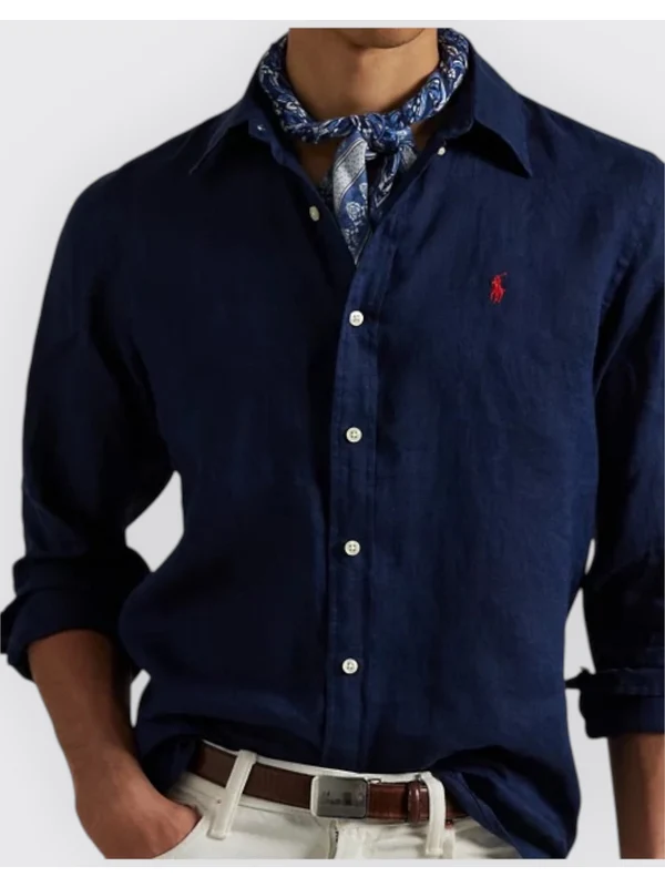 Polo Ralph Lauren Navy Shirt - Image 3