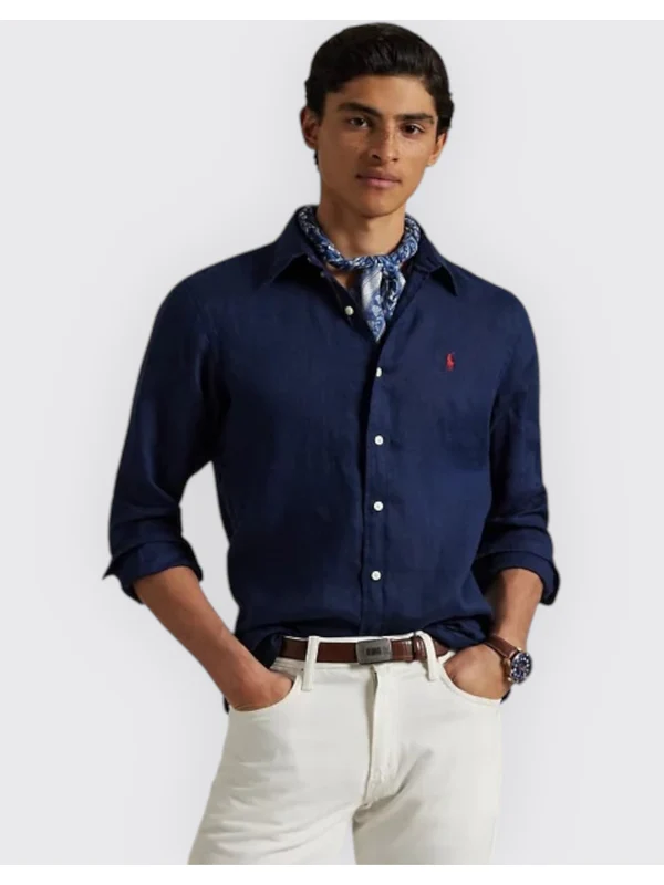 Polo Ralph Lauren Navy Shirt - Image 4
