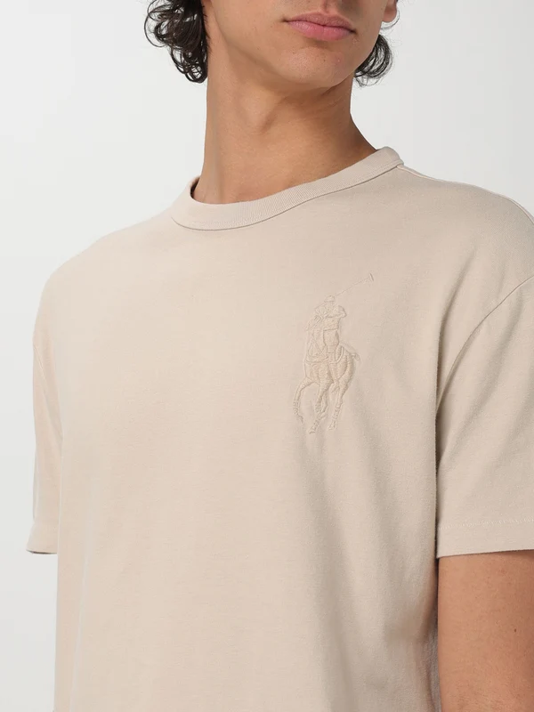 Polo Ralph Lauren Beige Short Sleeve T-Shirt - Image 3