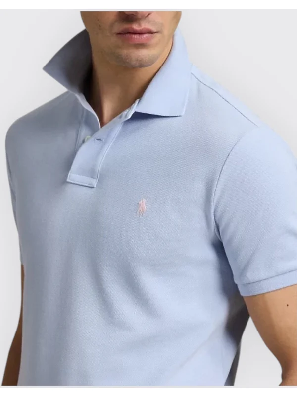 Polo Ralph Lauren Sky Blue Polo Shirt - Image 3