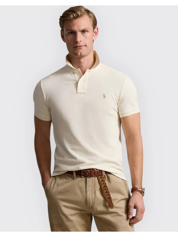 Polo Ralph Lauren Beige Polo Shirt - Image 2