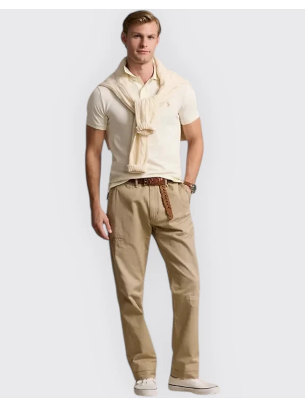 Polo Ralph Lauren Beige Polo Shirt - Image 4