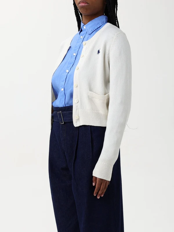 Polo Ralph Lauren White Cardigan - Image 3