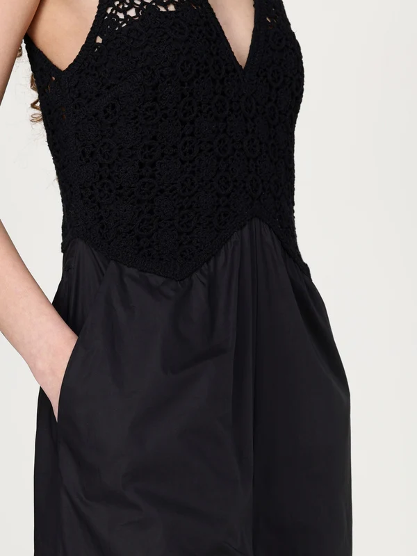 Twin Set Black Long Dress - Image 3
