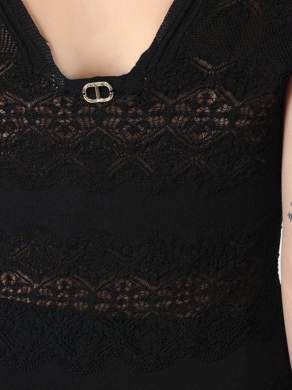 Twin Set Black Sleeveless Top - Image 3