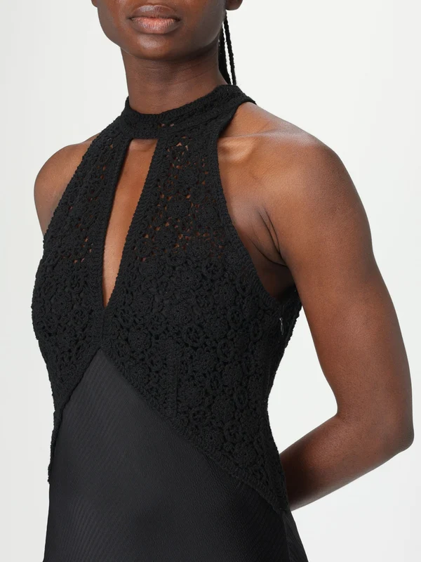 Twin Set Black Long Dress - Image 3