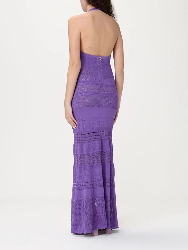Twin Set Purple Long Dress - Image 2