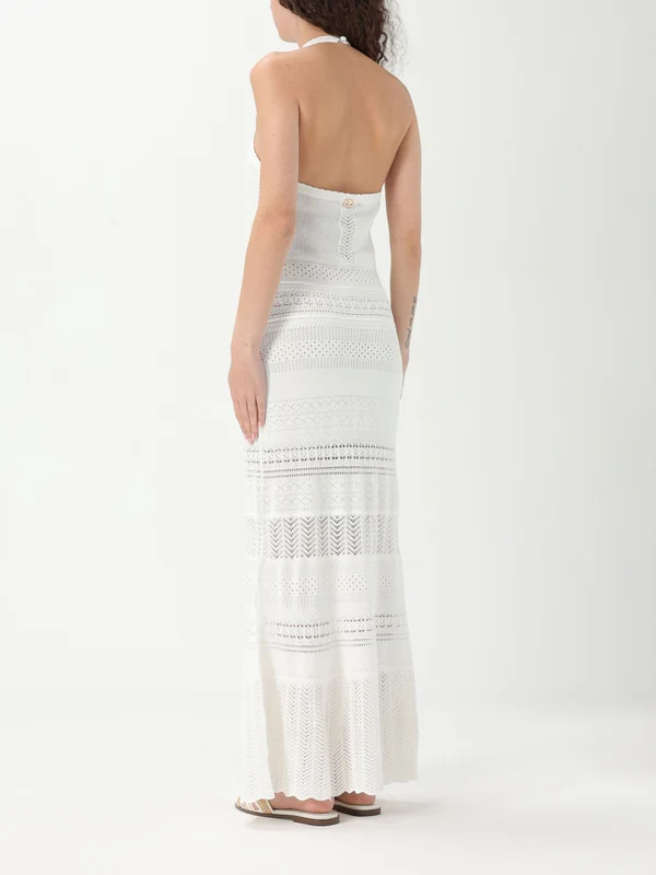 Twin Set White Long Dress - Image 2