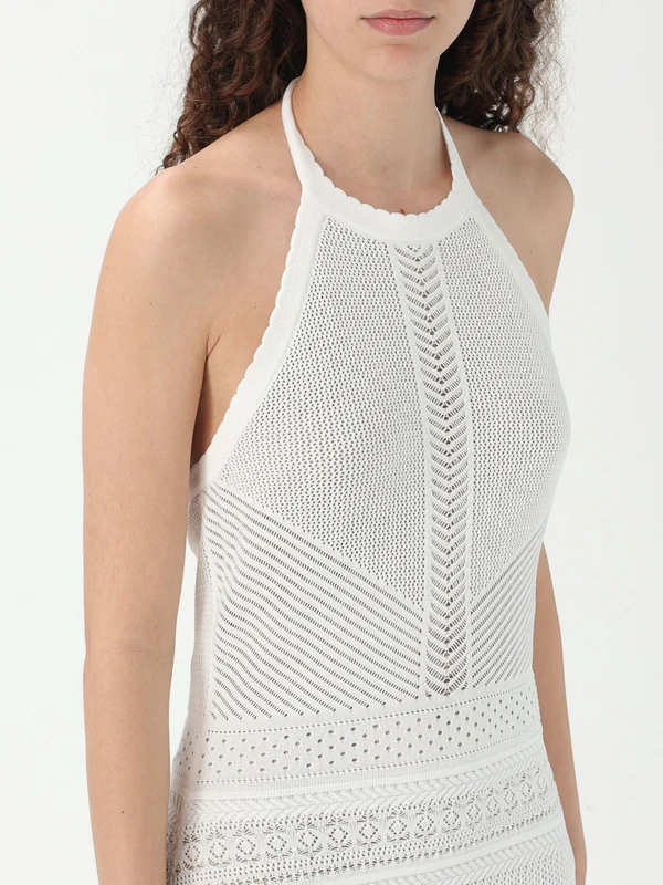 Twin Set White Long Dress - Image 3