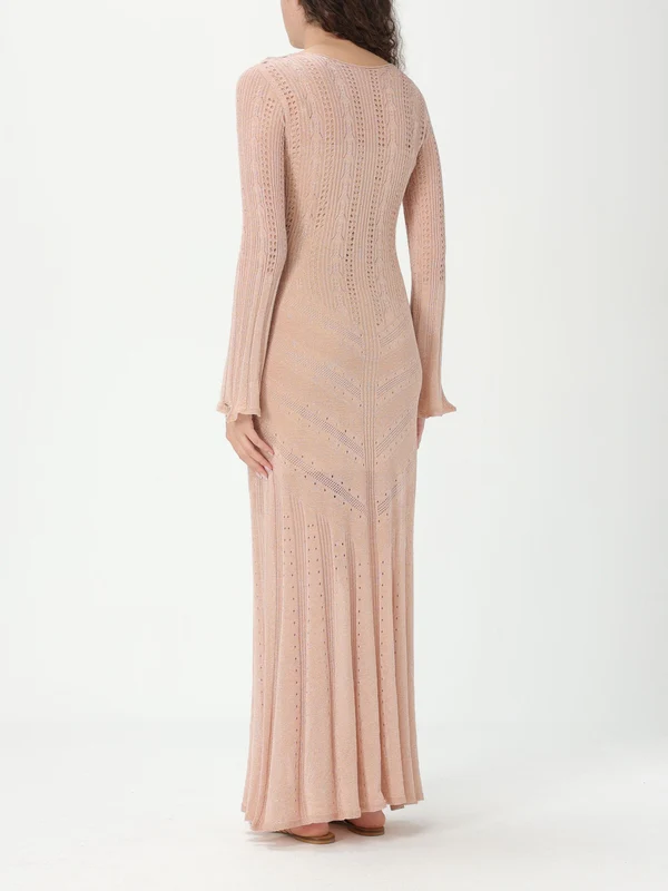 Twin Set Beige Long Dress - Image 2