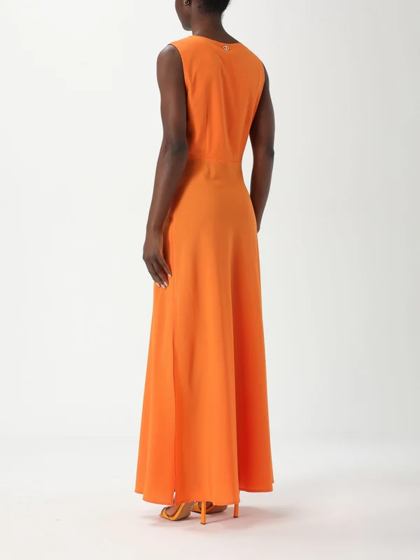 Twin Set Orange Long Dress - Image 2