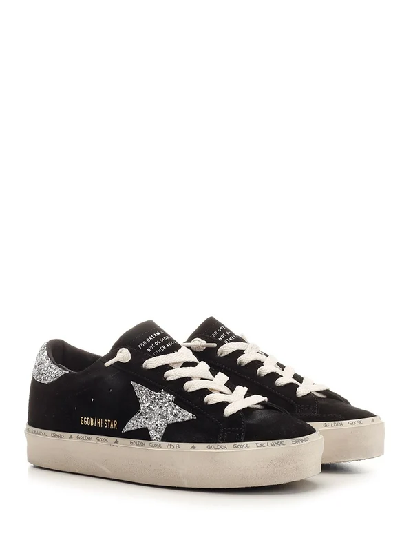Golden Goose Black Low Top Sneakers - Image 2