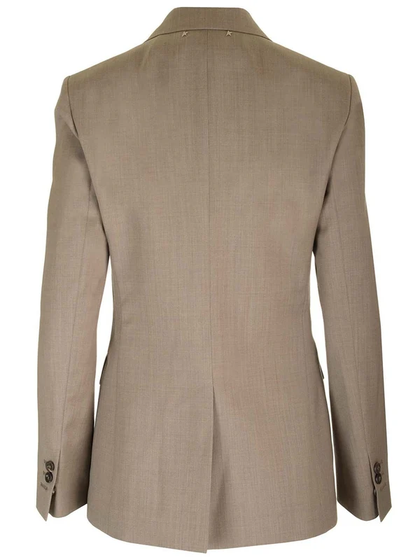 Golden Goose Beige Grey Tailored Jackets - Image 2