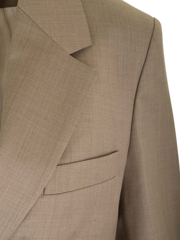 Golden Goose Beige Grey Tailored Jackets - Image 4