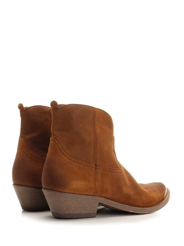 Golden Goose Brown Ankle Boots - Image 3