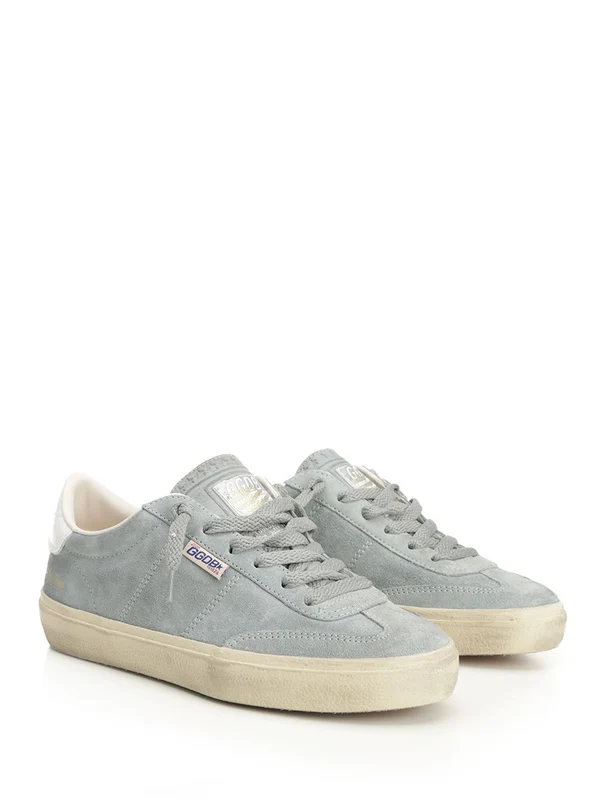 Golden Goose Grey Low Top Sneakers - Image 2