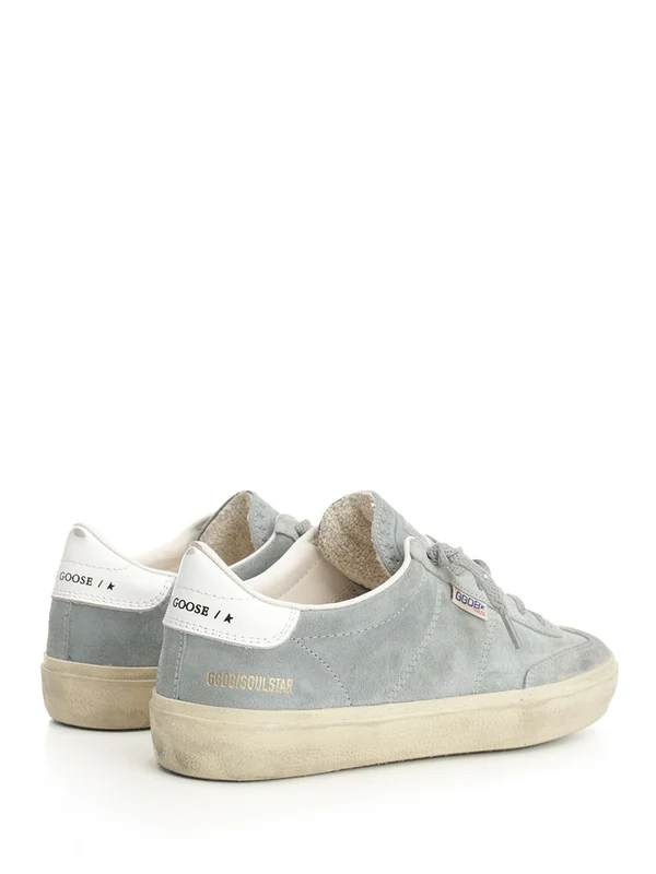 Golden Goose Grey Low Top Sneakers - Image 3