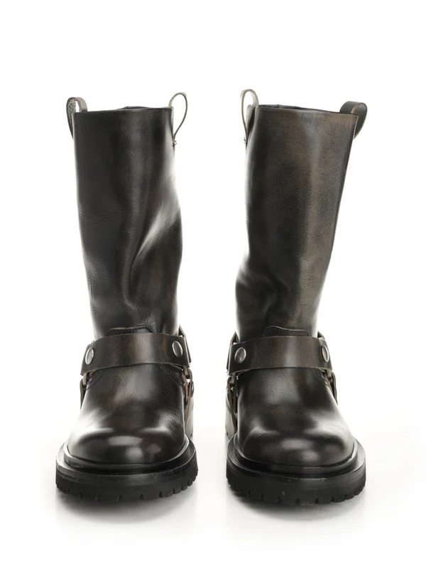 Golden Goose Black Middle Boots - Image 5