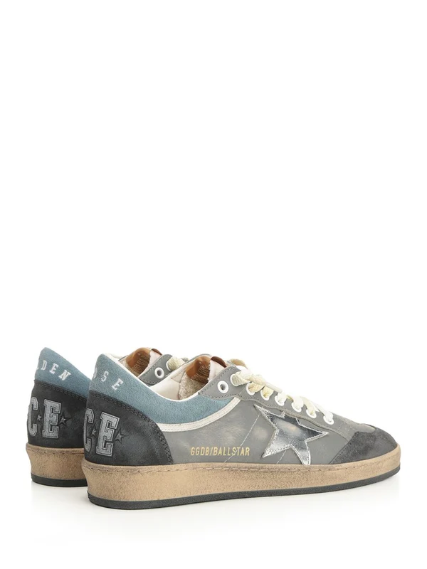 Golden Goose Grey Low Top Sneakers - Image 3