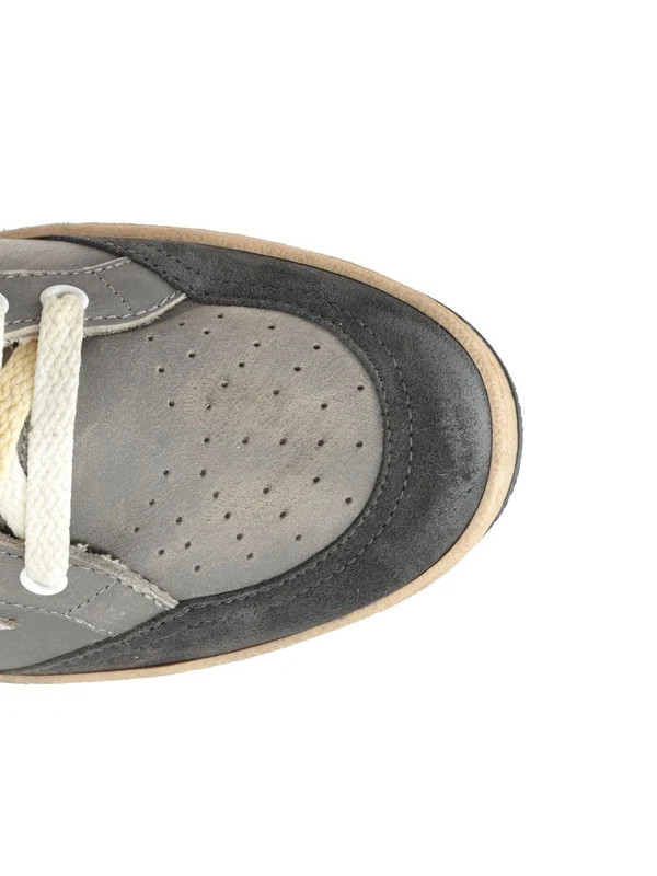 Golden Goose Grey Low Top Sneakers - Image 4