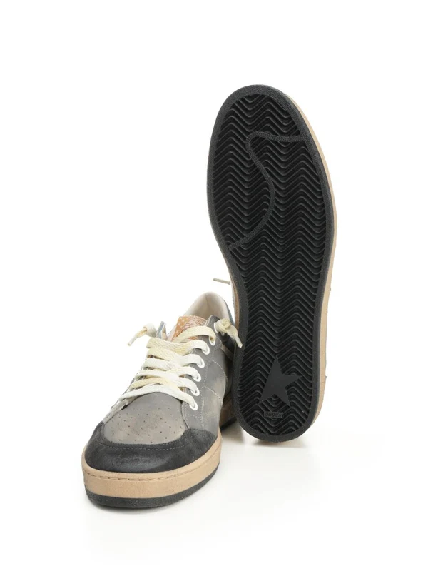 Golden Goose Grey Low Top Sneakers - Image 5