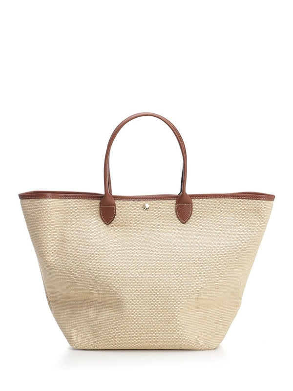 Longchamp Beige Brown Tote Bags - Image 3