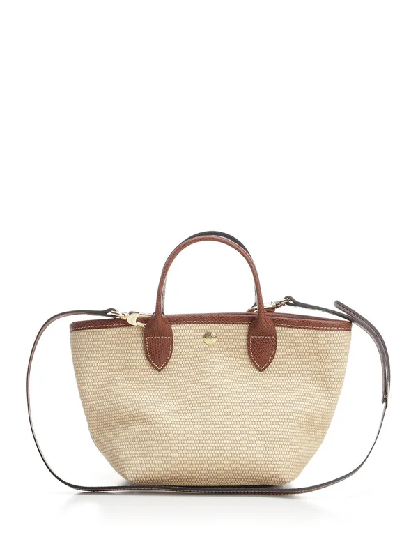 Longchamp Beige Brown Tote Bags - Image 3