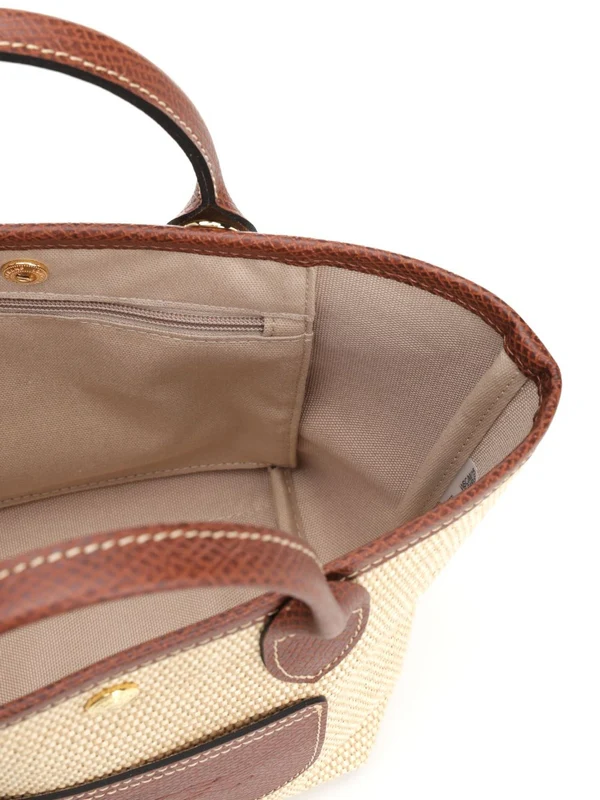 Longchamp Beige Brown Tote Bags - Image 4