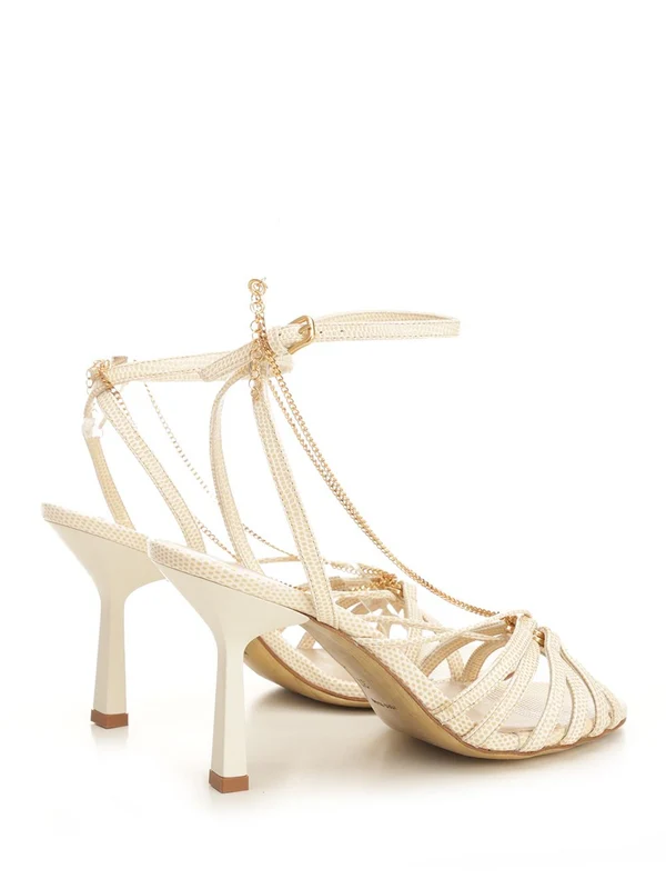 Golden Goose Beige Sandal Heels - Image 3