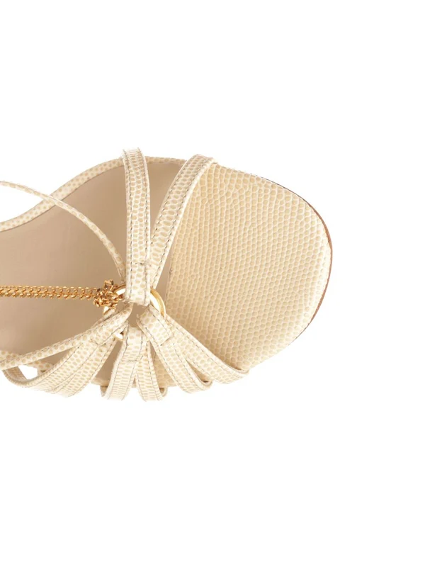 Golden Goose Beige Sandal Heels - Image 4