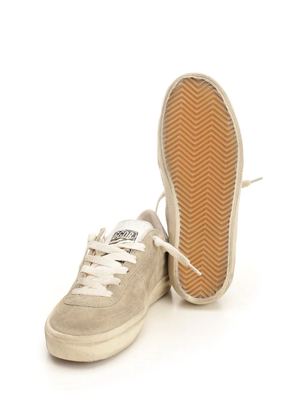Golden Goose Beige Low Top Sneakers - Image 5