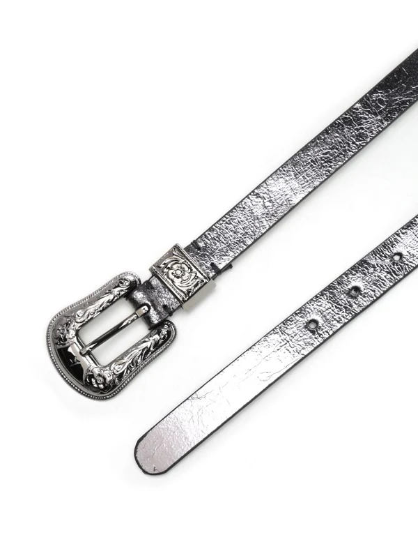 Golden Goose Silver Leather Belts - Image 2
